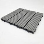 Πλακάκι WPC Γραμμωτό 30x30 cm Γκρι ανοιχτό classic