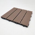 Πλακάκι WPC Γραμμωτό 30x30 cm Καφέ classic