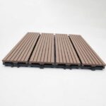 Πλακάκι WPC Γραμμωτό 30x30 cm Καφέ classic - Image 2