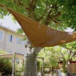 Τρίγωνο πανί σκίασης Κοκοφοίνικα