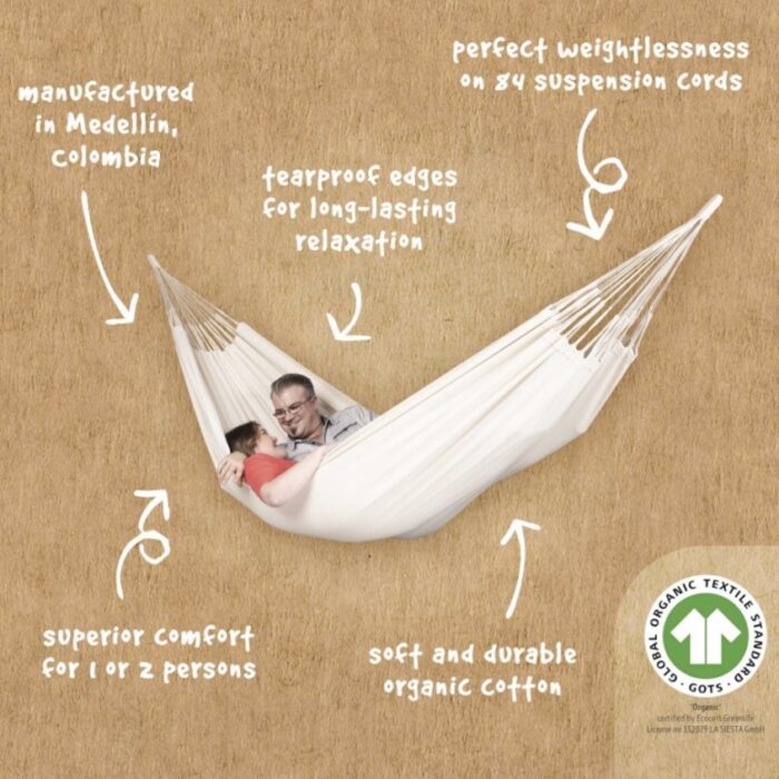 Αιώρα από οργανικό βαμβάκι Modesta Latte - Image 6