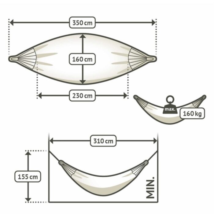 Αιώρα από οργανικό βαμβάκι Modesta Azure Double - Image 8