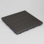 Πλακάκι WPC Γραμμωτό 30x30 cm Καφέ dark