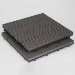 Πλακάκι WPC Γραμμωτό 30x30 cm Καφέ dark - Image 3