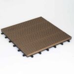 Πλακάκι WPC Γραμμωτό 30,5 x 30,5 cm Καφέ σκούρο