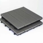 Πλακάκι WPC Γραμμωτό 30x30 cm Γκρι σκούρο - Image 2