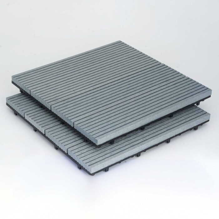 Πλακάκι WPC Γραμμωτό 30x30 cm Γκρι - Image 2