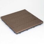 Πλακάκι WPC Γραμμωτό 30x30 cm Καφέ σκούρο