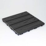 Πλακάκι WPC με 3D όψη ξύλου 30x30 cm Γκρι σκούρο
