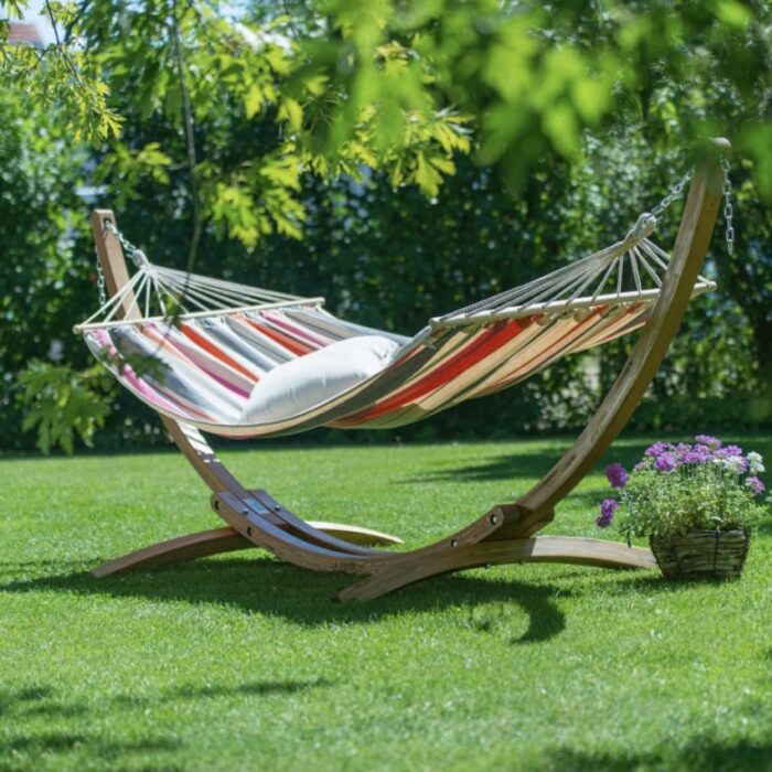 Αιώρα Chillounge Palma Sunrise με ράβδο και σταντ Ευκαλύπτου - Image 1