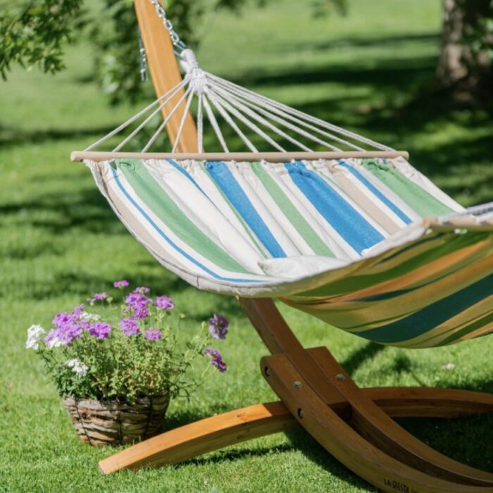 Αιώρα Chillounge Palma Green Bay με ράβδο και σταντ Ευκαλύπτου - Image 3