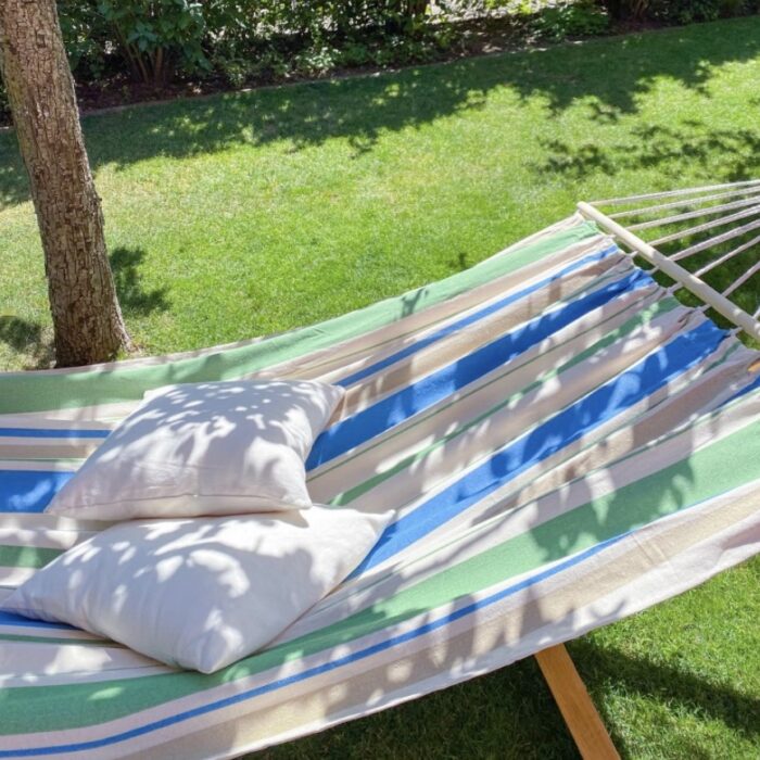 Αιώρα Chillounge Palma Green Bay με ράβδο και σταντ Ευκαλύπτου - Image 2