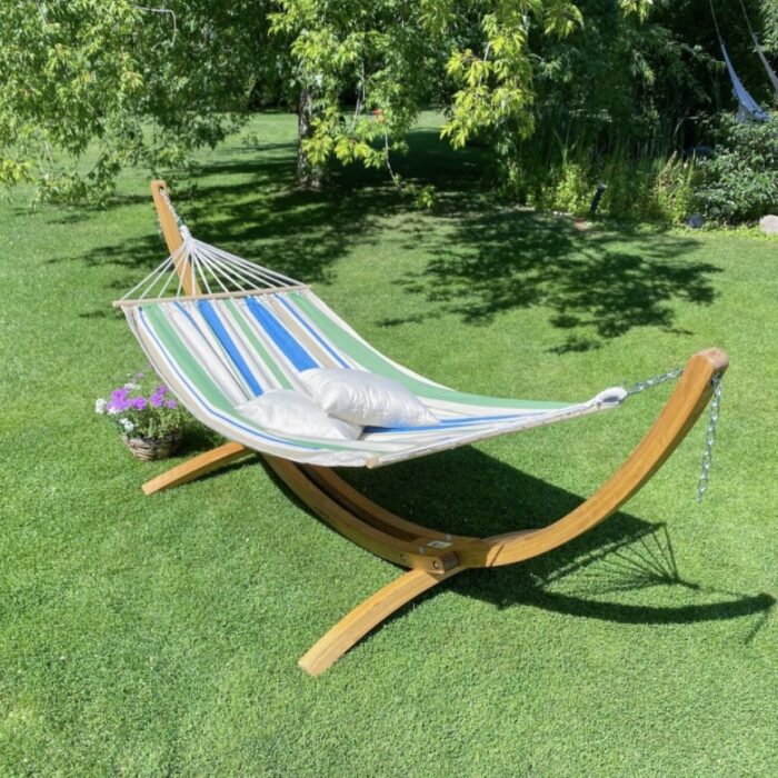 Αιώρα Chillounge Palma Green Bay με ράβδο και σταντ Ευκαλύπτου - Image 5