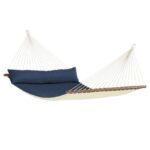 Αιώρα καπιτονέ Alabama Navy blue με ράβδο King size