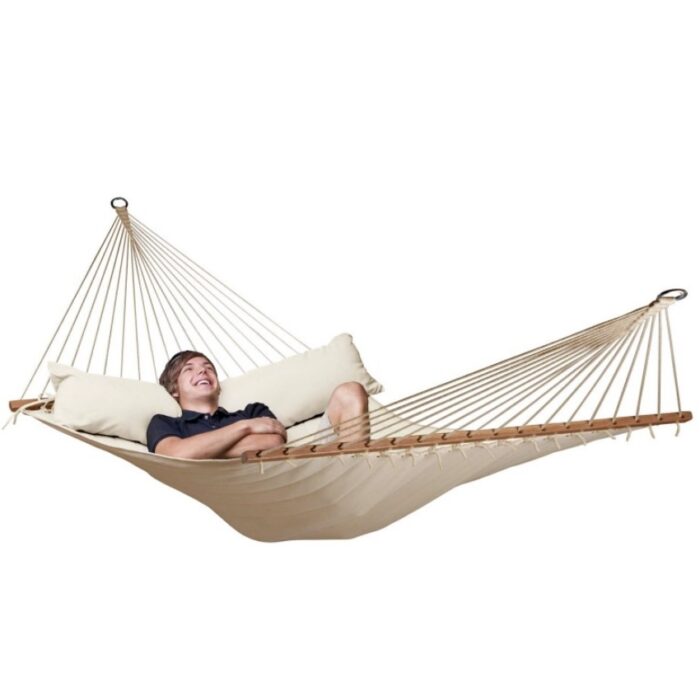 Αιώρα καπιτονέ Alabama Vanilla με ράβδο King size - Image 5