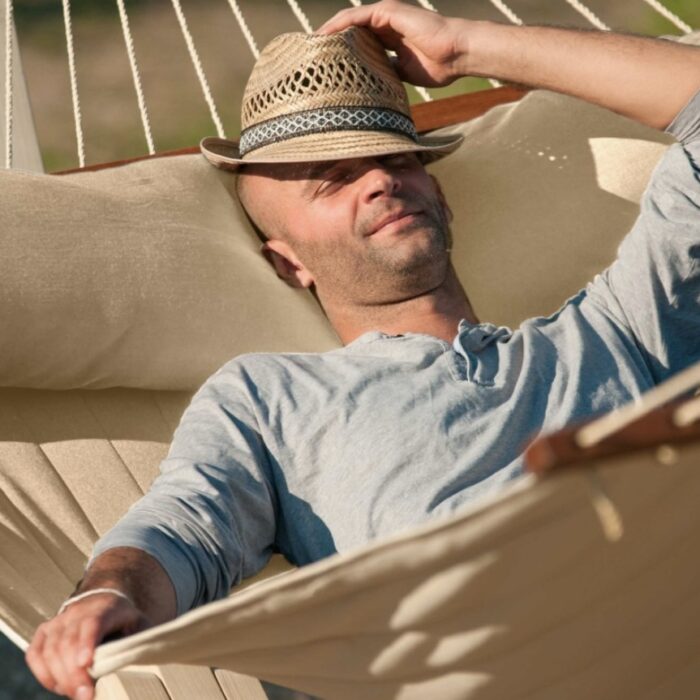 Αιώρα καπιτονέ Alabama Vanilla με ράβδο King size - Image 12