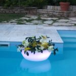 Φωτιζόμενη γλάστρα πισίνας (Φ)68 x 30 cm