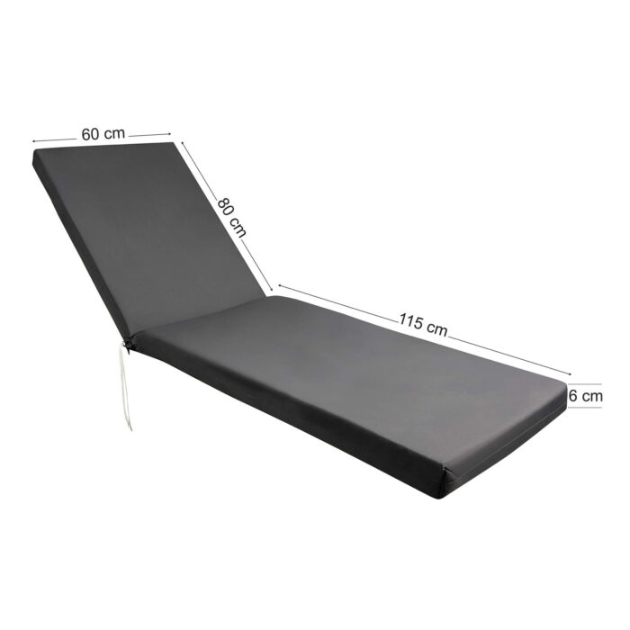 Στρώμα ξαπλώστρας από ύφασμα 195x60x6cm σε διάφορα χρώματα - Image 9