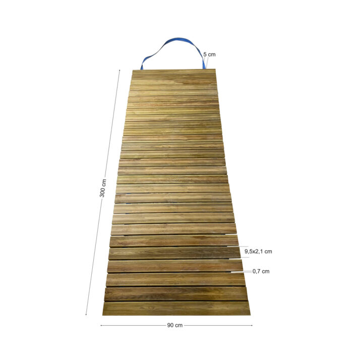 Ξύλινος Διάδρομος Παραλίας 300x90cm - Image 2