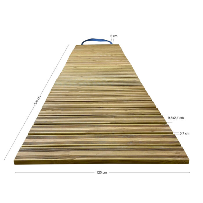 Ξύλινος Διάδρομος Παραλίας 300x120cm - Image 2