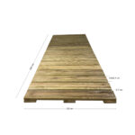 Σταθερός Ξύλινος Διάδρομος Παραλίας 200x120cm - Image 2