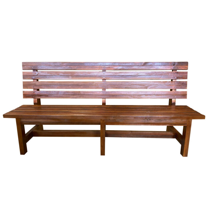 Ξύλινο Παγκάκι Κήπου 4 ατόμων 200x55x96cm - βαρέως τύπου - Image 3