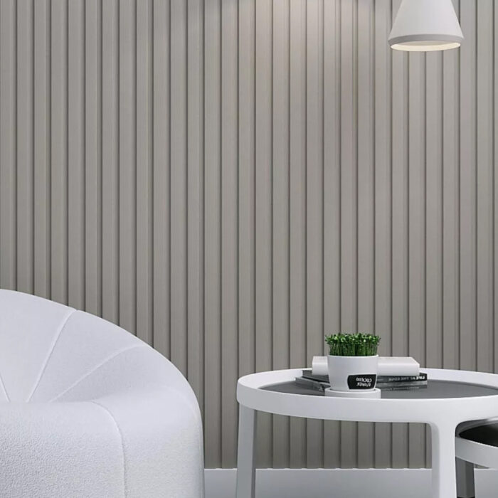MDF panel με 3D πηχάκια BEAT DL 1,6/11,9/275 cm Sand Grey 506090 - Image 1