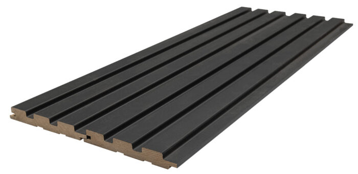 MDF panel με 3D πηχάκια BEAT DL 1,6/11,9/275 cm Black Lead 507090 - Image 2