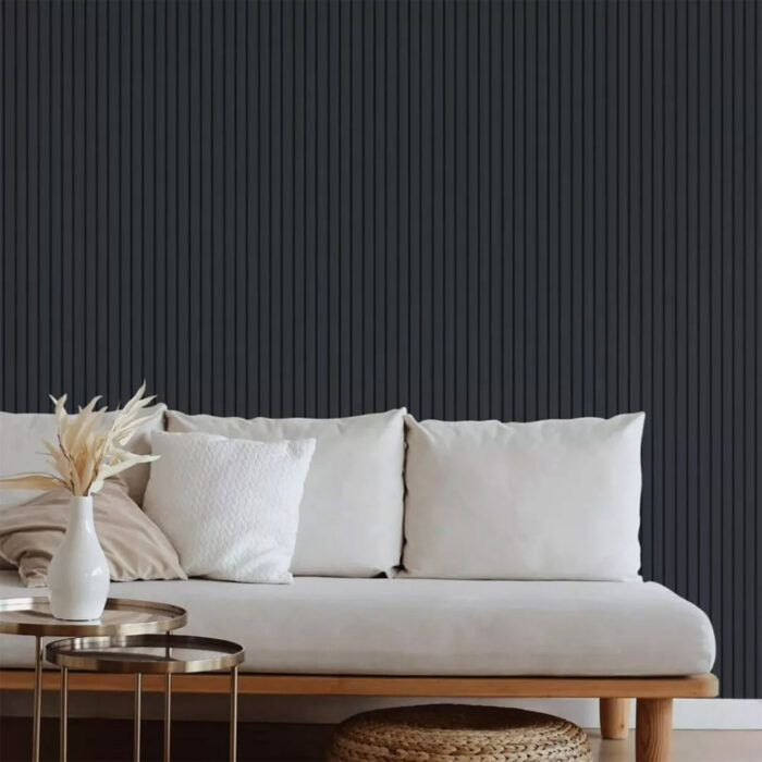 MDF panel με 3D πηχάκια BEAT DL 1,6/11,9/275 cm Black Lead 507090 - Image 1