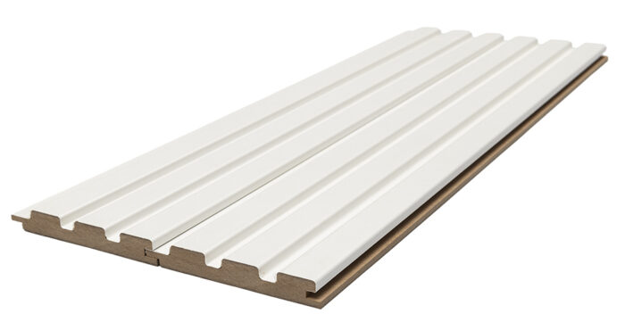 MDF panel με 3D πηχάκια BEAT ST 1,6/11,9/275 cm White 502040 - Image 2