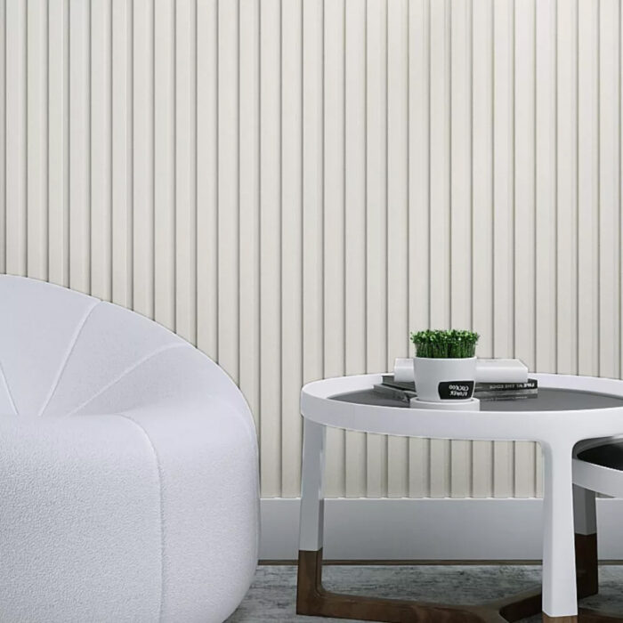 MDF panel με 3D πηχάκια BEAT ST 1,6/11,9/275 cm White 502040 - Image 1