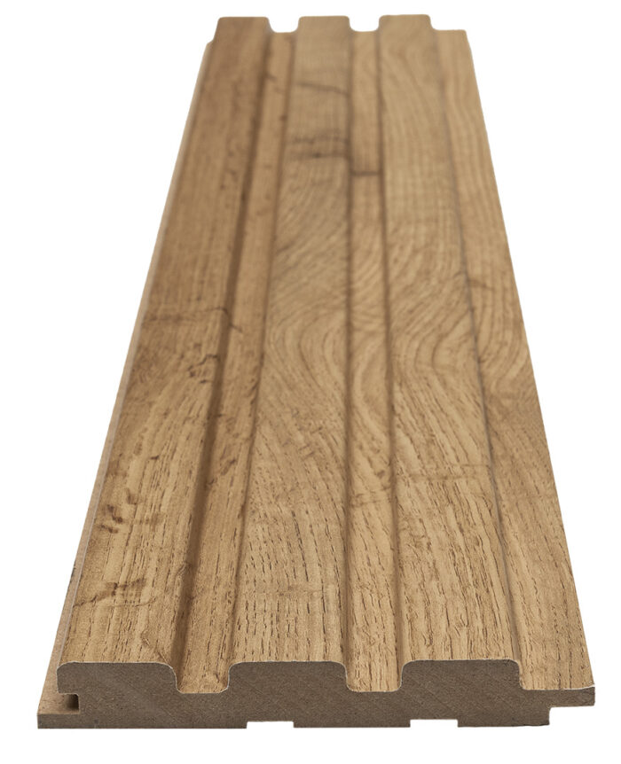MDF panel με 3D πηχάκια BEAT ST 1,6/11,9/275 cm Pecan 508090 - Image 3