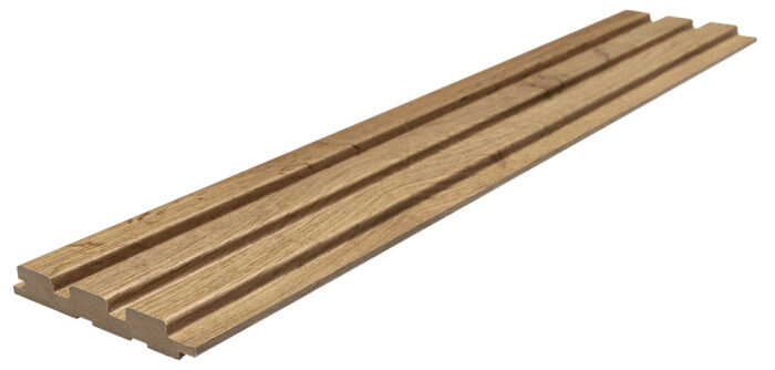 MDF panel με 3D πηχάκια BEAT ST 1,6/11,9/275 cm Pecan 508090 - Image 4