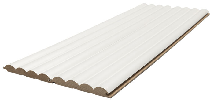 MDF panel με 3D πηχάκια WAVE ST 1,6/11,9/275 cm White 802040 - Image 2