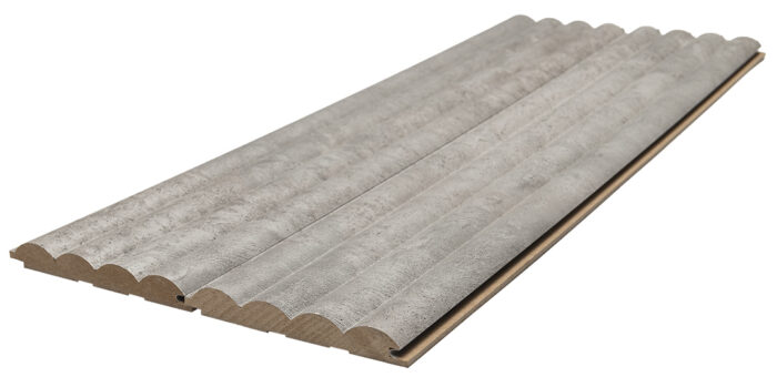 MDF panel με 3D πηχάκια WAVE ST 1,6/11,9/275 cm Chicago Concrete 804070 - Image 2