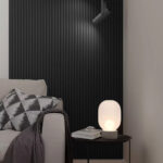 MDF panel με 3D πηχάκια WAVE ST 1,6/11,9/275 cm Black 805090