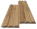 MDF panel με 3D πηχάκια BEAT ST 1,6/11,9/275 cm Pecan 508090 - Image 2