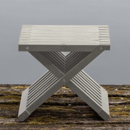 Πτυσσόμενο Βοηθητικό Τραπέζι 'Χ' 40x40x(Y)35cm