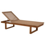 Ξαπλώστρα παραλίας επαγγελματική Teak με σχοινί Viro 191x65x86Yεκ.