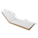 Στρώμα ξαπλώστρας από ομπρελόπανο 195x60x6cm σε διάφορα χρώματα - Image 2