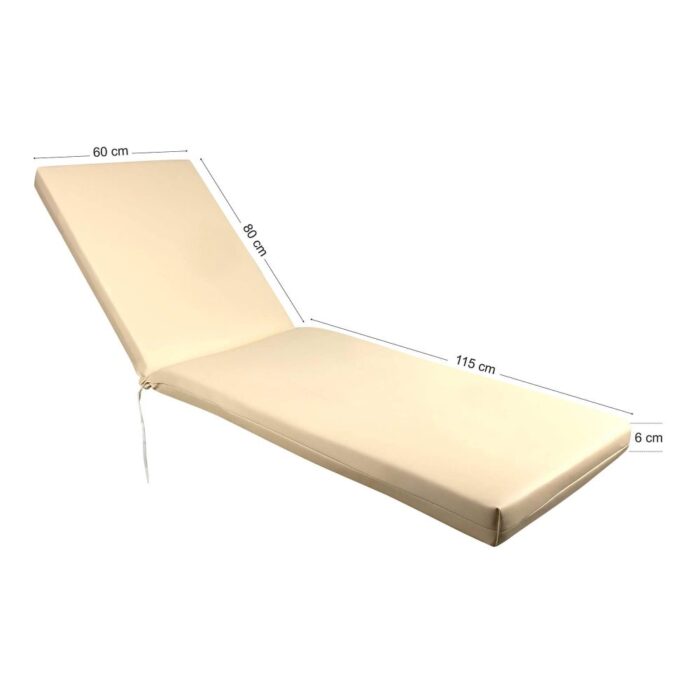 Στρώμα ξαπλώστρας από δερματίνη 195x60x6cm σε διάφορα χρώματα - Image 2
