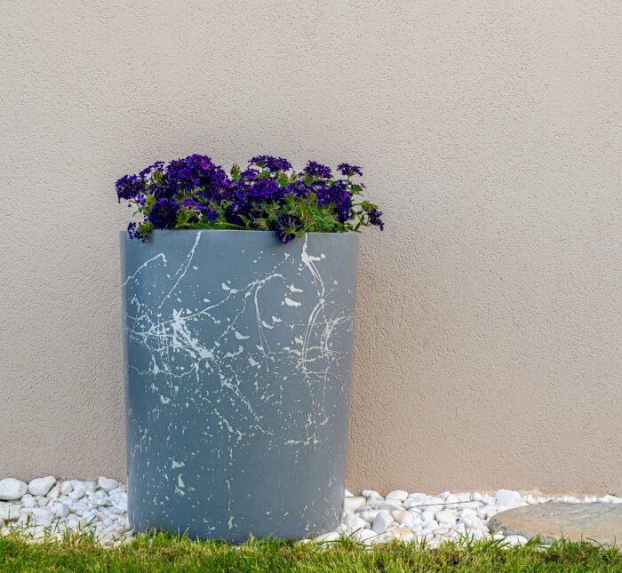 Φωτιζόμενη Γλάστρα Marble effect - Image 3