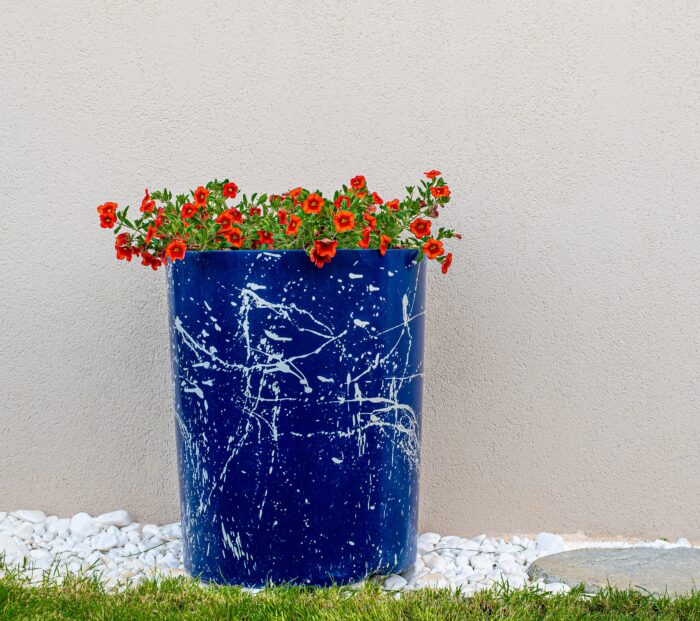 Φωτιζόμενη Γλάστρα Marble effect - Image 4