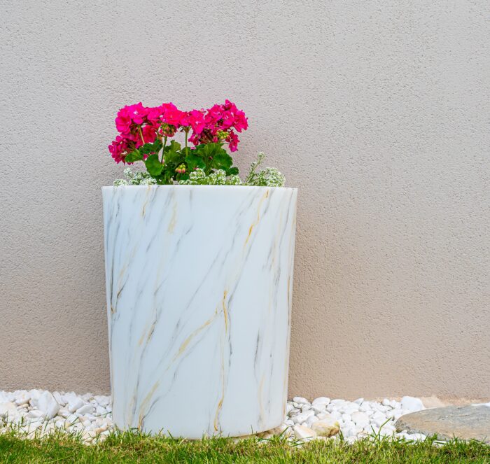 Φωτιζόμενη Γλάστρα Marble effect - Image 2