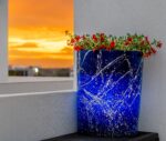 Φωτιζόμενη Γλάστρα Marble effect - Image 9