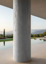 Panel Εύκαμπτης πέτρας 104040 Travertine 60 x 120cm Light grey - Image 4