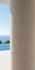 Panel Εύκαμπτης πέτρας 108010 Rough granite 60 x 120cm Pure white - Image 5