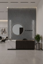 Panel Εύκαμπτης πέτρας 108050 Rough granite 60 x 120cm Medium grey - Image 4