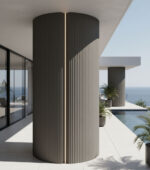 Panel Εύκαμπτης πέτρας 113050 Ripple board 60 x 120cm Medium grey - Image 3