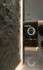 Panel Εύκαμπτης πέτρας 114050 Star moon stone 60 x 120cm Medium grey - Image 3